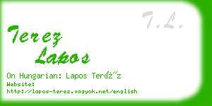 terez lapos business card